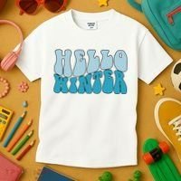 Hello Winter Retro Kids T-Shirt thumb 3