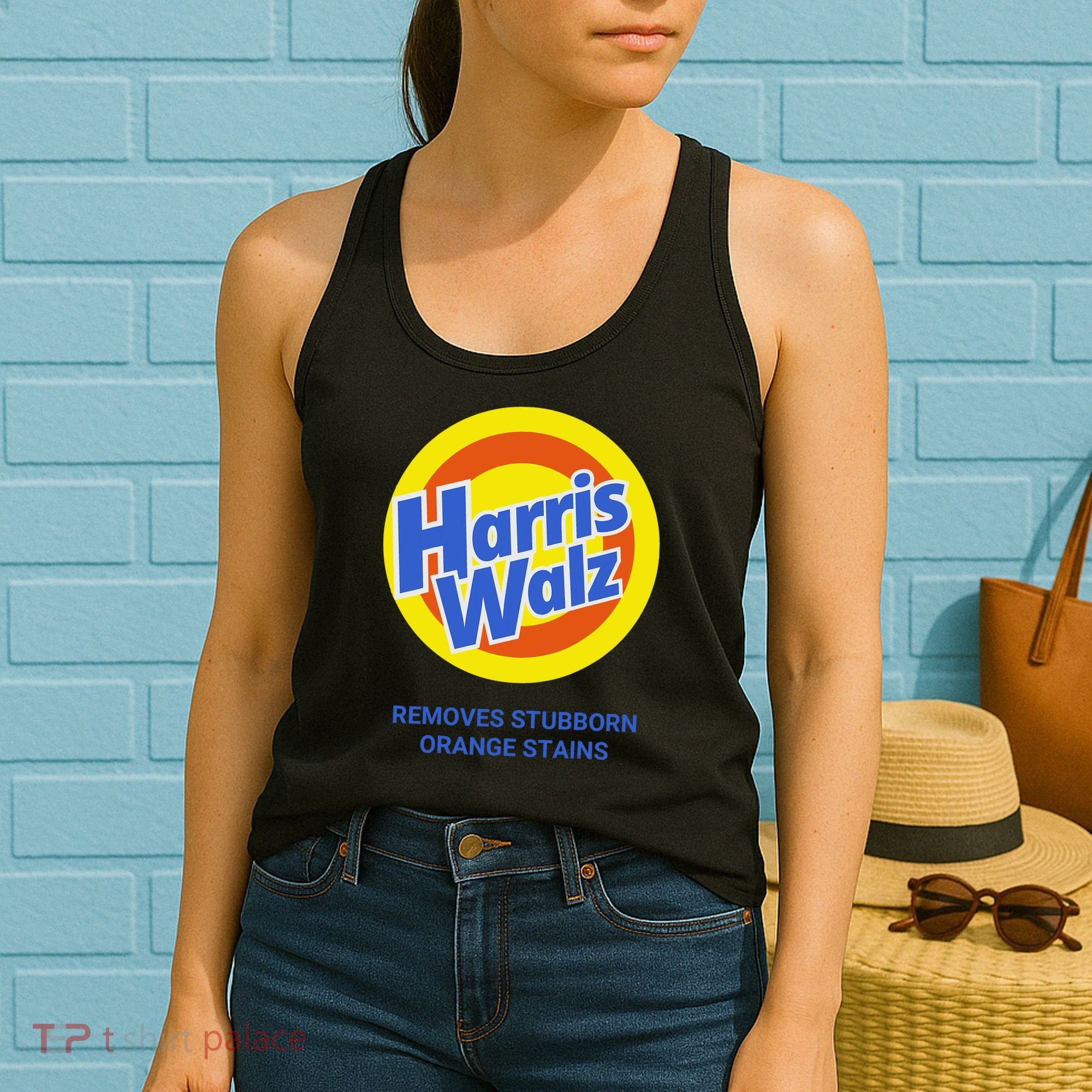Harris Walz Removes Stubborn Orange Stains Support Kamala Harris 2024 Women's Tank Top