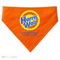 Harris Walz Removes Stubborn Orange Stains Support Kamala Harris 2024 USA-Made Doggie Bandana thumb 0