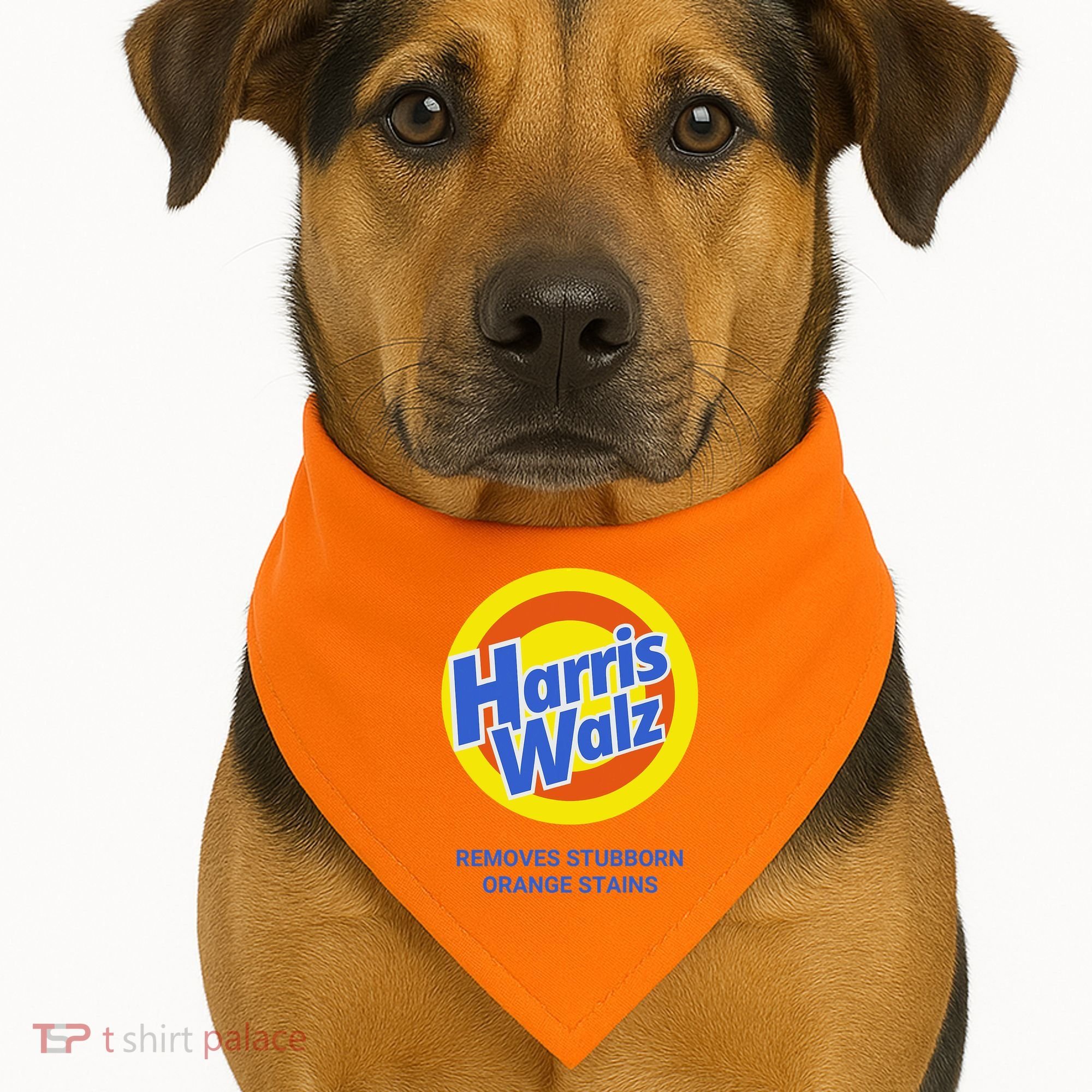 Harris Walz Removes Stubborn Orange Stains Support Kamala Harris 2024 USA-Made Doggie Bandana