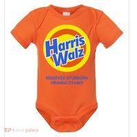 Harris Walz Removes Stubborn Orange Stains Support Kamala Harris 2024 Baby Bodysuit thumb 0