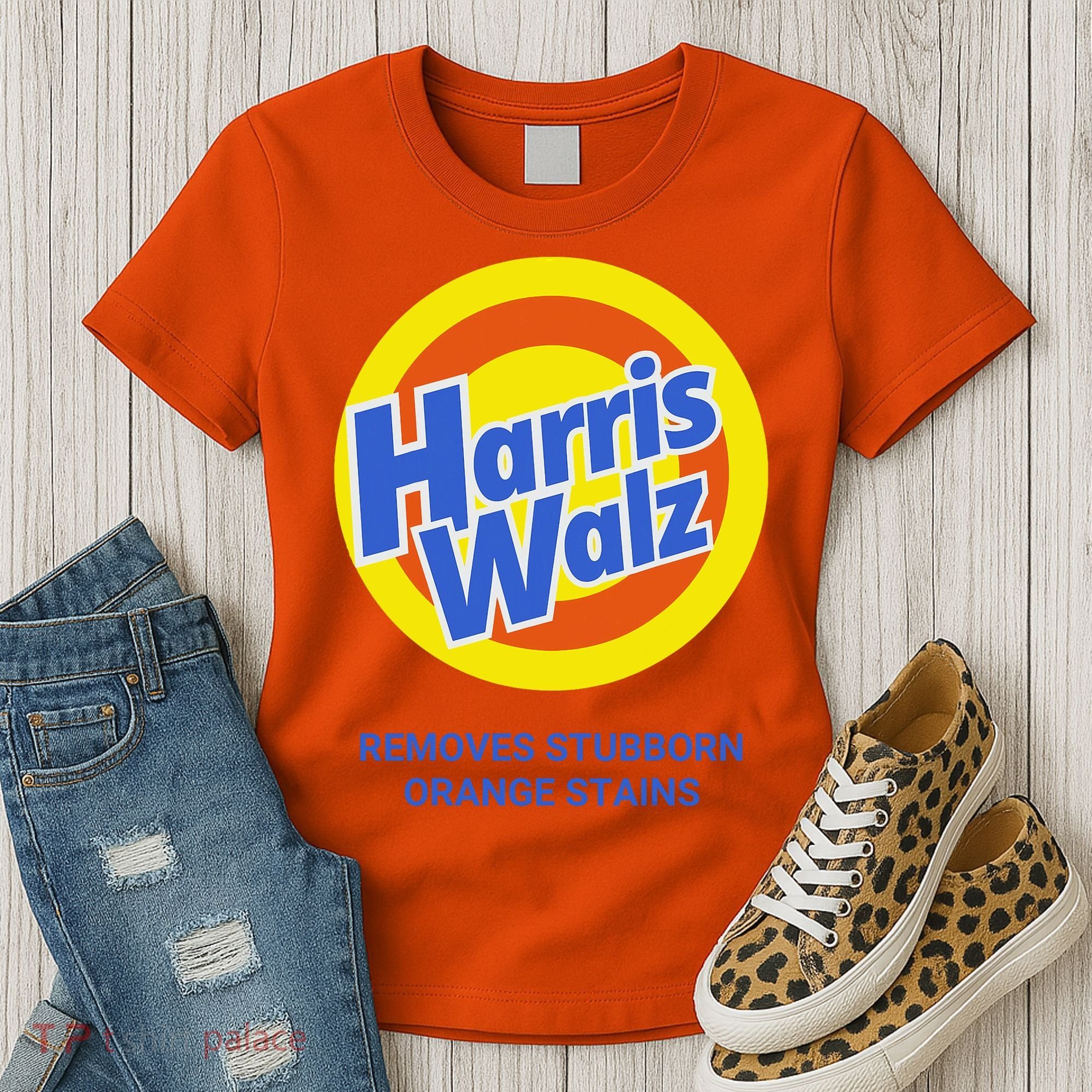 Harris Walz Removes Stubborn Orange Stains Support Kamala Harris 2024 Women's T-Shirt