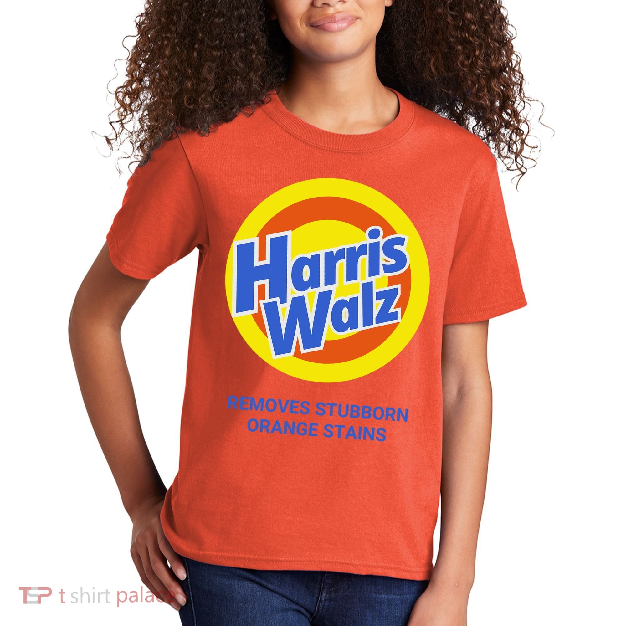 Harris Walz Removes Stubborn Orange Stains Support Kamala Harris 2024 Kids T-Shirt