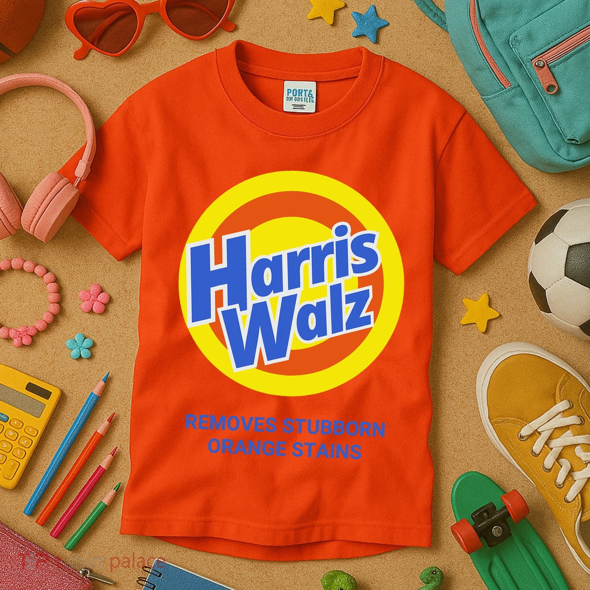 Harris Walz Removes Stubborn Orange Stains Support Kamala Harris 2024 Kids T-Shirt