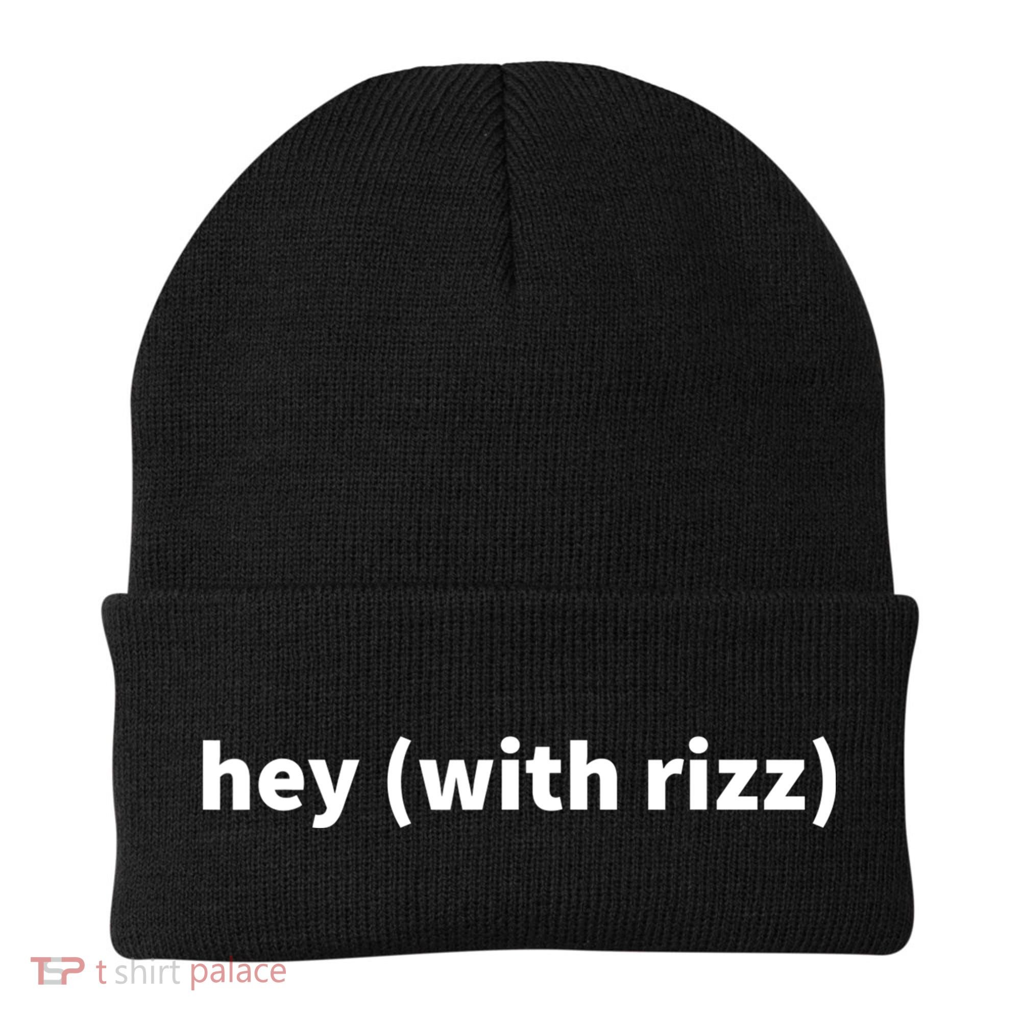Hey With Rizz Viral Trending Social Media Beanie