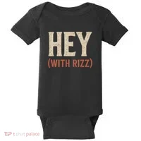 Hey (With Rizz) Baby Bodysuit thumb 0