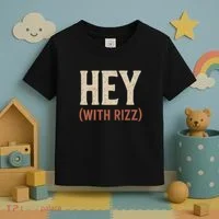 Hey (With Rizz) Toddler T-Shirt thumb 3