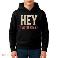 Hey (With Rizz) Kids Hoodie thumb 4