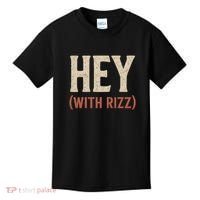 Hey (With Rizz) Kids T-Shirt thumb 0