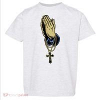 Hand With Rosary Praying Cross Toddler T-Shirt thumb 0