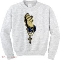 Hand With Rosary Praying Cross Kids Sweatshirt thumb 0