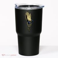 Hand With Rosary Praying Cross Tumbler thumb 0
