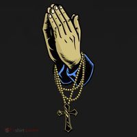 Hand With Rosary Praying Cross Women's Tank Top thumb 5