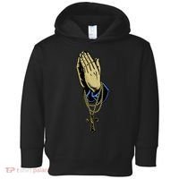 Hand With Rosary Praying Cross Toddler Hoodie thumb 0