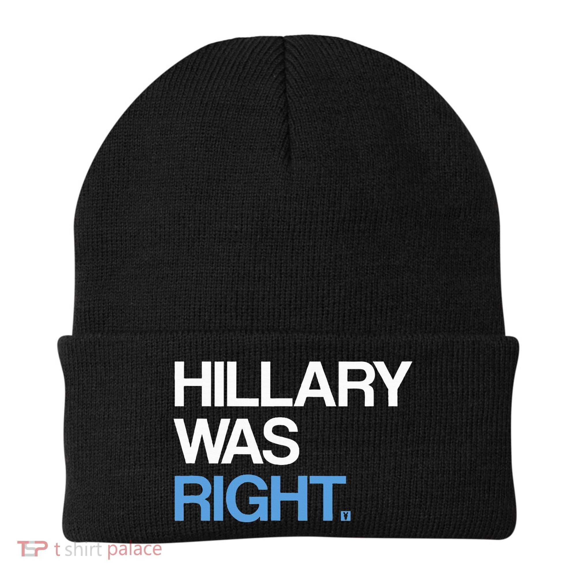 Hillary Was Right Liberal Democrat Beanie