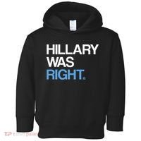 Hillary Was Right Liberal Democrat Toddler Hoodie thumb 0