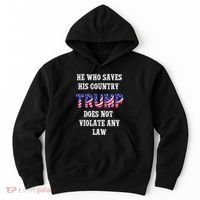 He Who Saves His Country Does Not Violate Any Law Hoodie thumb 0