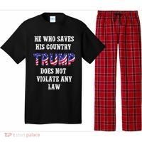He Who Saves His Country Does Not Violate Any Law Pajama Set thumb 0