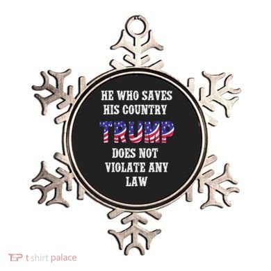 He Who Saves His Country Does Not Violate Any Law Ornament