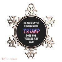 He Who Saves His Country Does Not Violate Any Law Ornament thumb 0