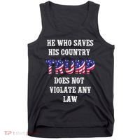 He Who Saves His Country Does Not Violate Any Law Tank Top thumb 0