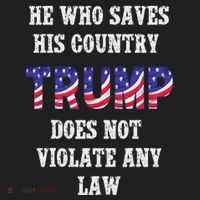 He Who Saves His Country Does Not Violate Any Law Golf Towel thumb 3
