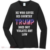 He Who Saves His Country Does Not Violate Any Law Women's Long Sleeve Shirt thumb 0