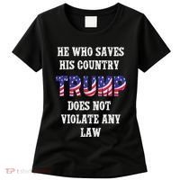 He Who Saves His Country Does Not Violate Any Law Women's T-Shirt thumb 0