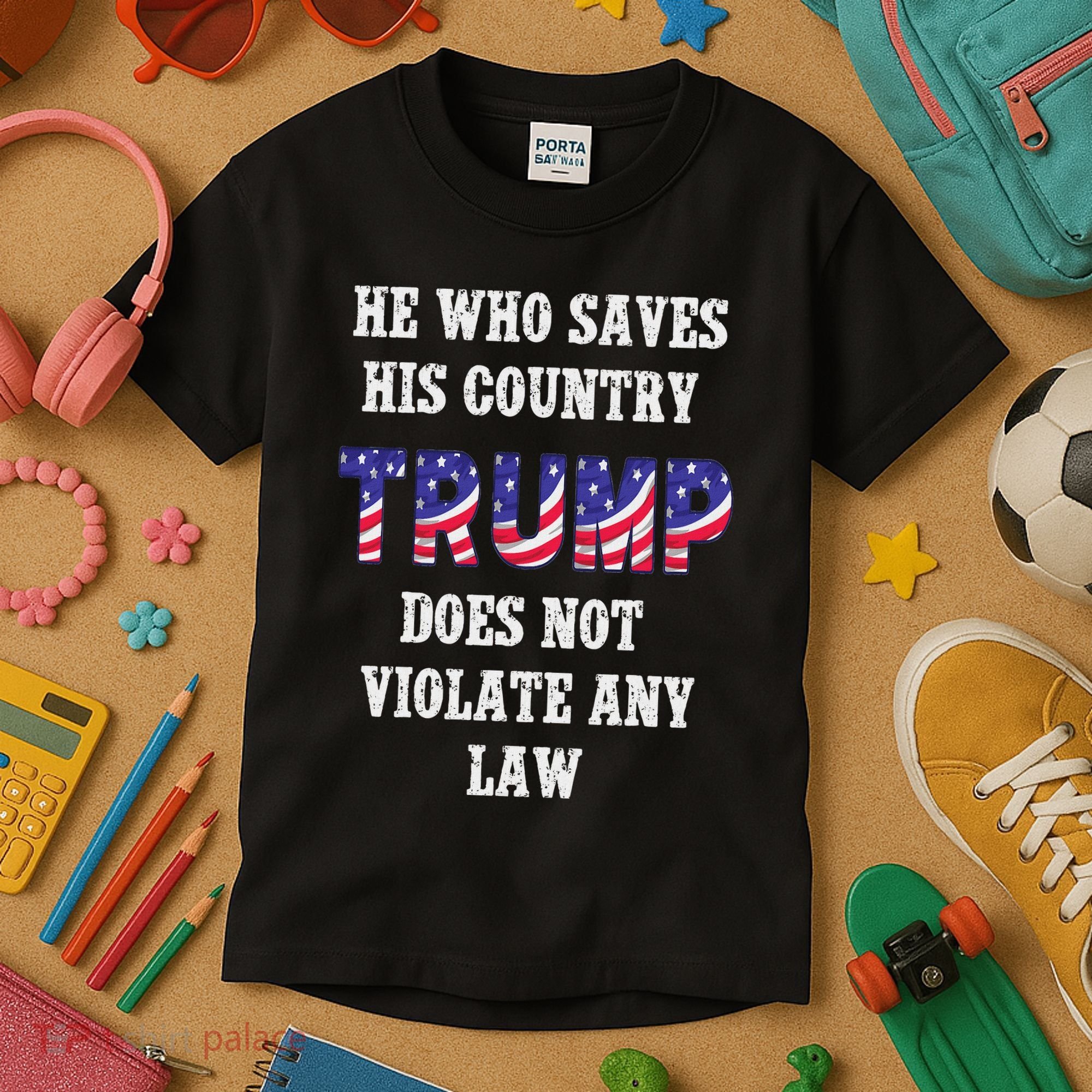 He Who Saves His Country Does Not Violate Any Law Kids T-Shirt