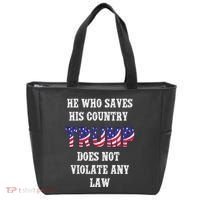 He Who Saves His Country Does Not Violate Any Law Tote Bag thumb 0