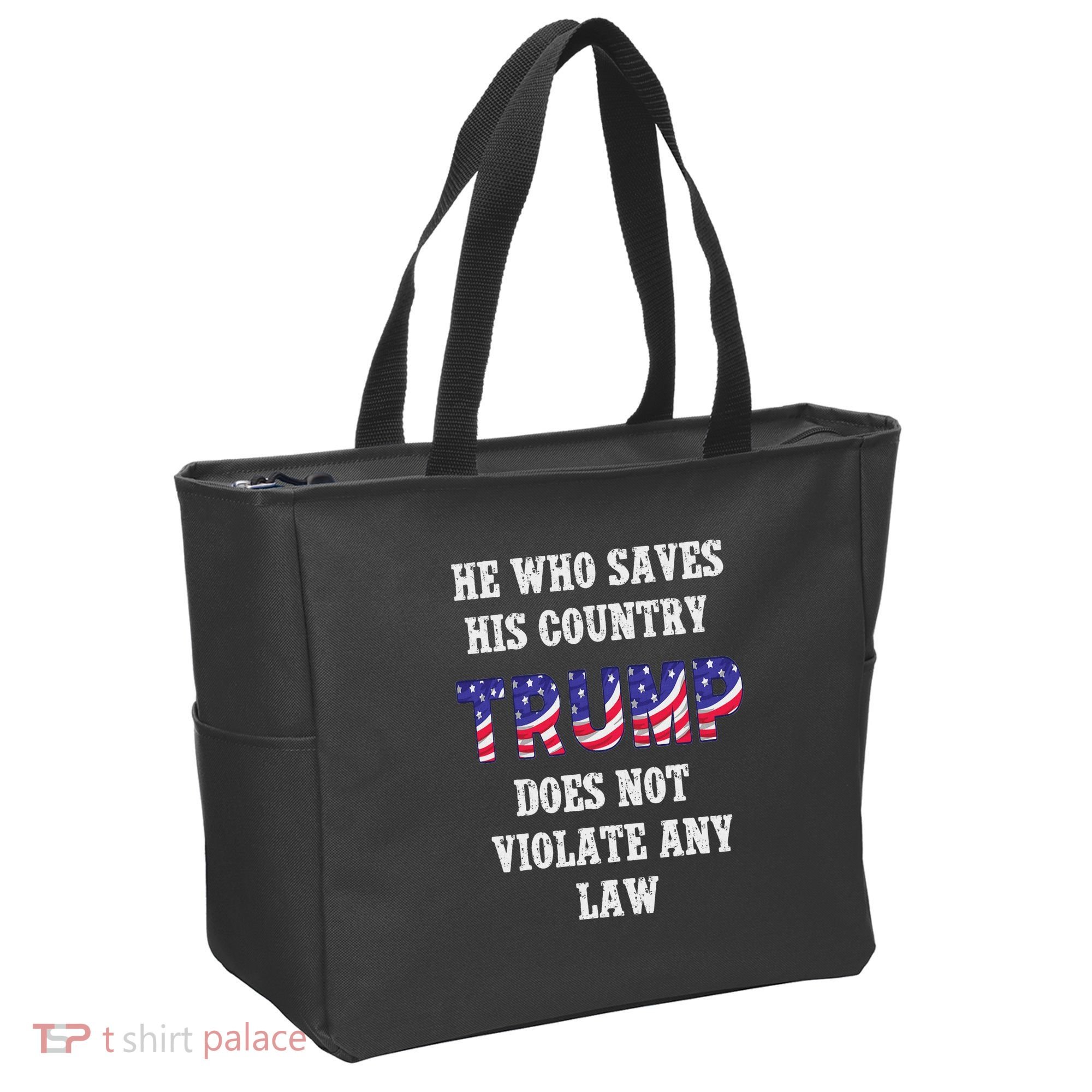 He Who Saves His Country Does Not Violate Any Law Tote Bag