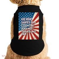 He Who Saves His Country Does Not Violate Any Law Doggie Tank thumb 0