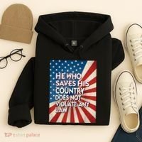 He Who Saves His Country Does Not Violate Any Law Hoodie thumb 4