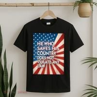 He Who Saves His Country Does Not Violate Any Law T-Shirt thumb 2