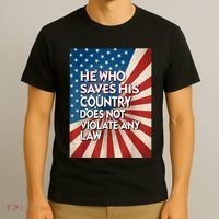 He Who Saves His Country Does Not Violate Any Law T-Shirt thumb 3