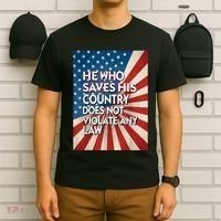 He Who Saves His Country Does Not Violate Any Law T-Shirt thumb 6