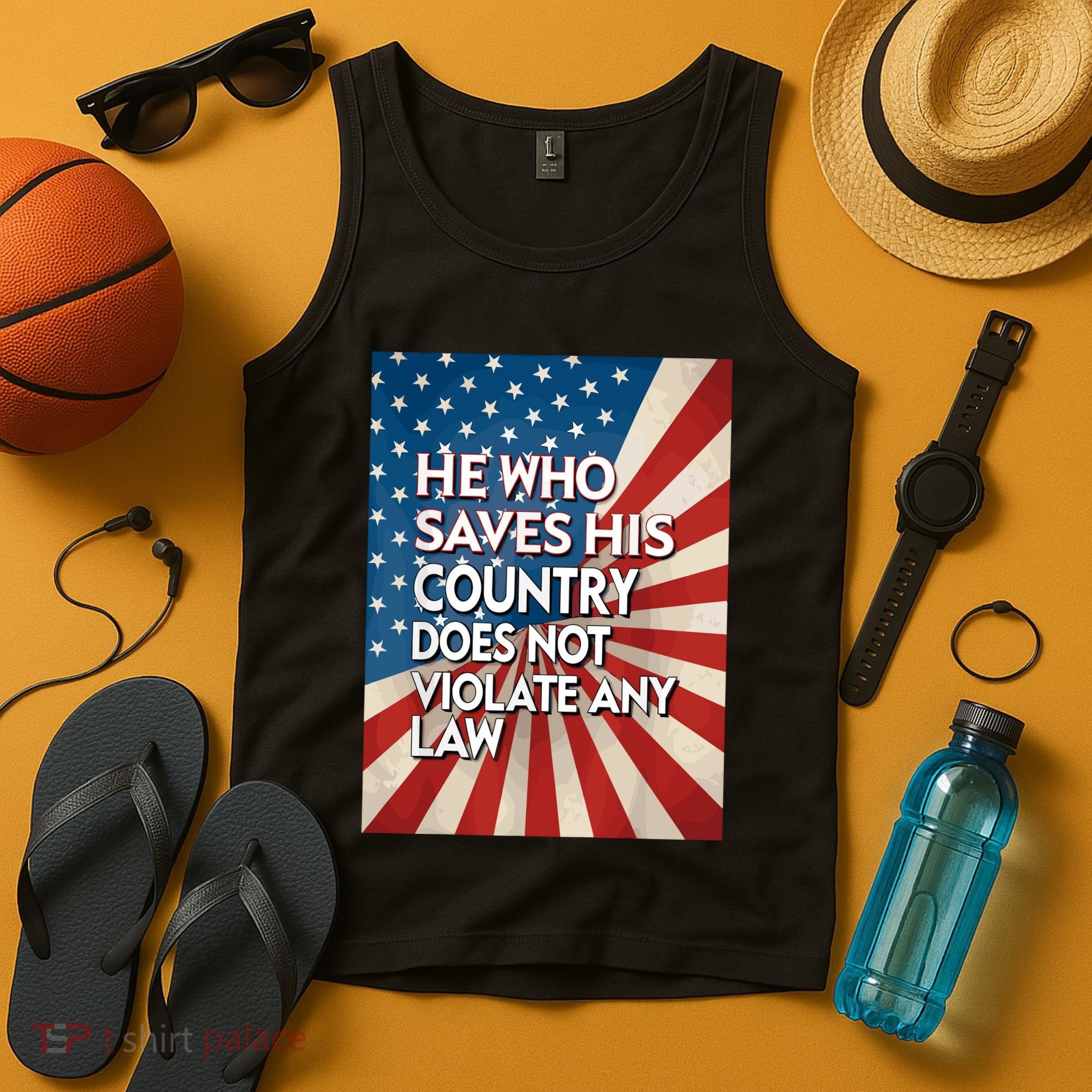 He Who Saves His Country Does Not Violate Any Law Tank Top