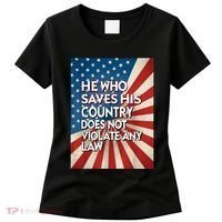 He Who Saves His Country Does Not Violate Any Law Women's T-Shirt thumb 0