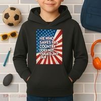 He Who Saves His Country Does Not Violate Any Law Kids Hoodie thumb 2
