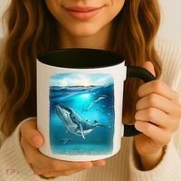 Humpback Whale Sea Ocean Coffee Mug thumb 3