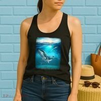 Humpback Whale Sea Ocean Women's Tank Top thumb 2