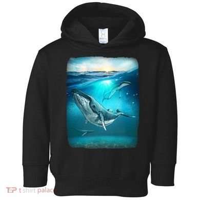 Humpback Whale Sea Ocean Toddler Hoodie