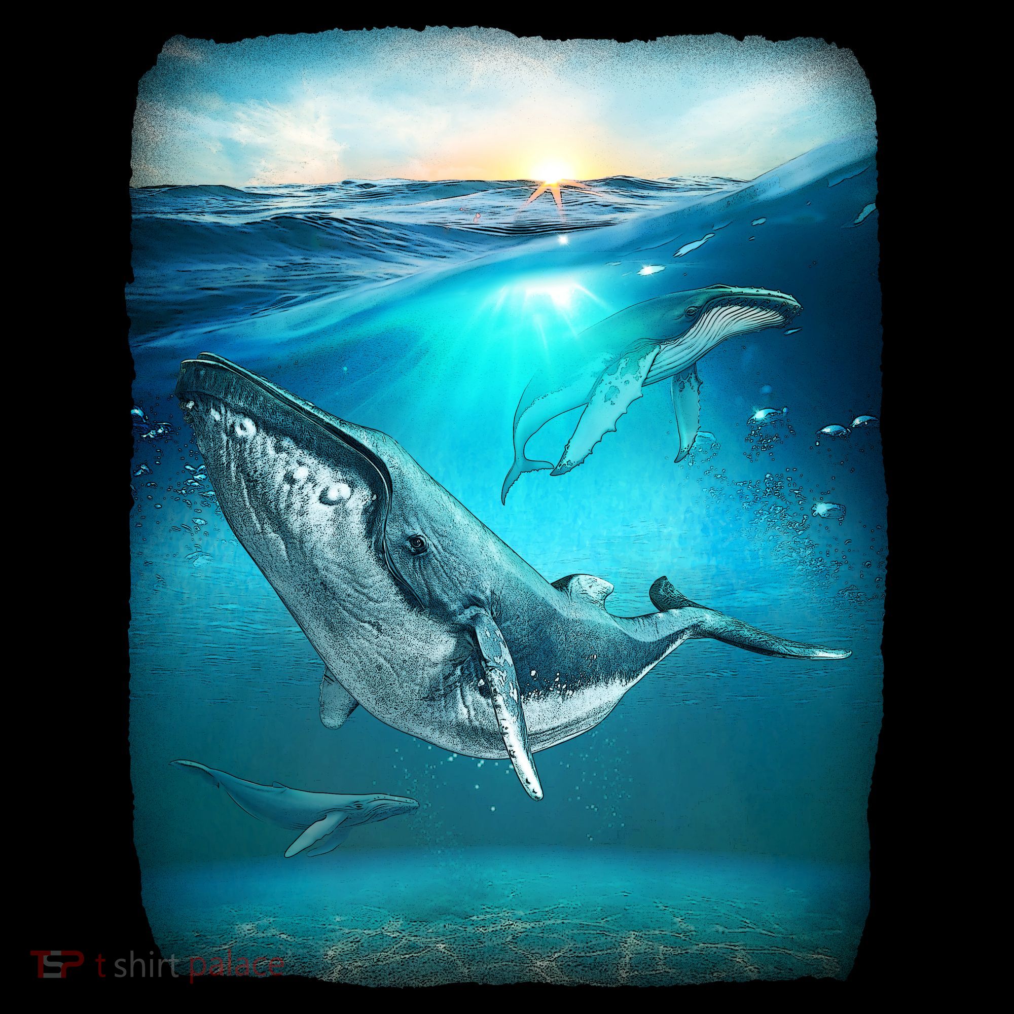Humpback Whale Sea Ocean Toddler Hoodie