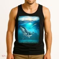 Humpback Whale Sea Ocean Tank Top thumb 3