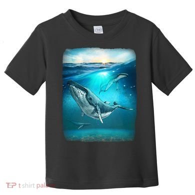 Humpback Whale Sea Ocean Toddler T-Shirt