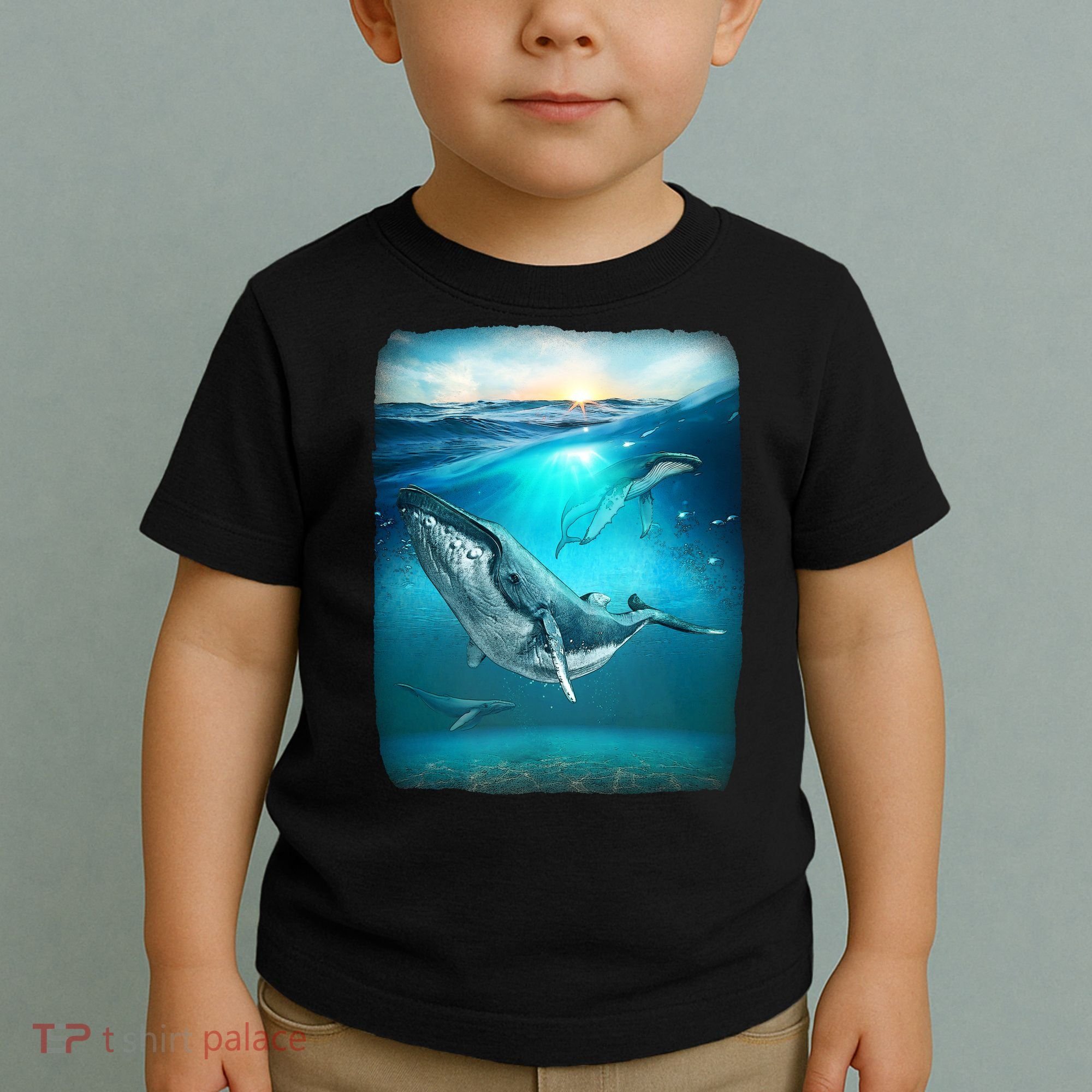 Humpback Whale Sea Ocean Toddler T-Shirt