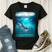 Humpback Whale Sea Ocean Women's T-Shirt thumb 3