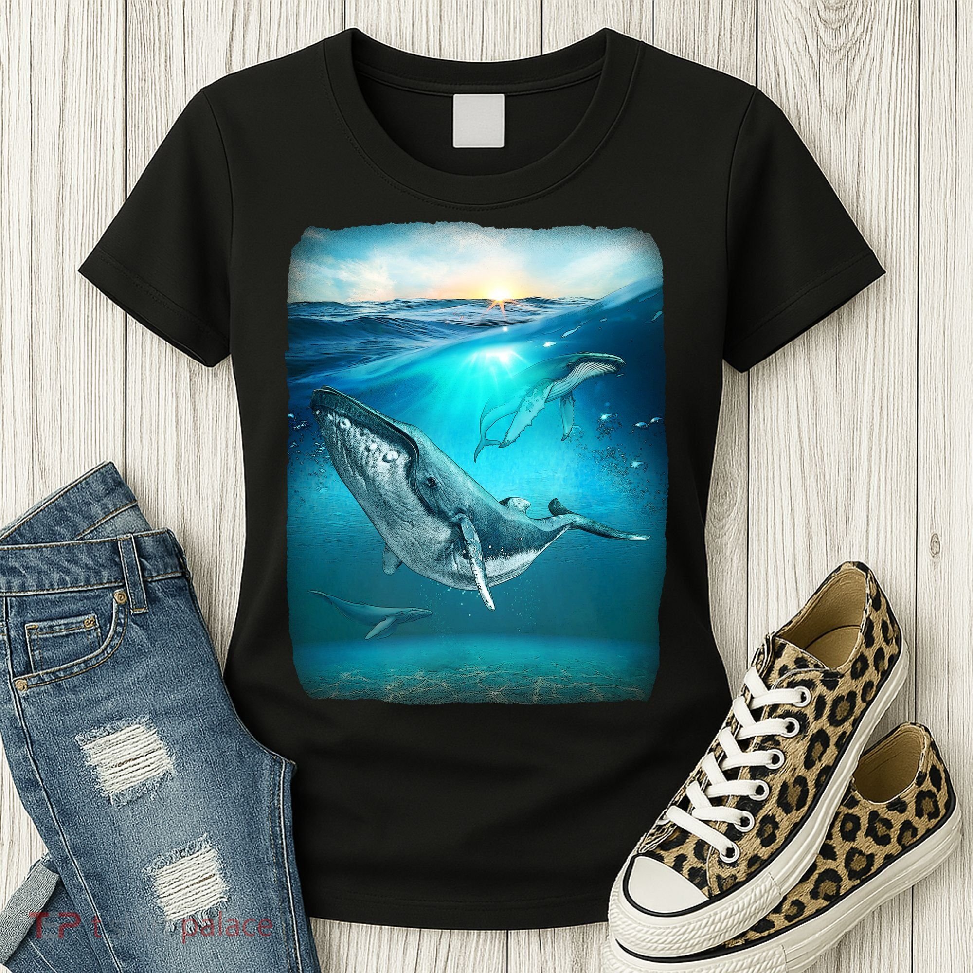 Humpback Whale Sea Ocean Women's T-Shirt