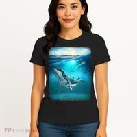Humpback Whale Sea Ocean Women's T-Shirt thumb 4
