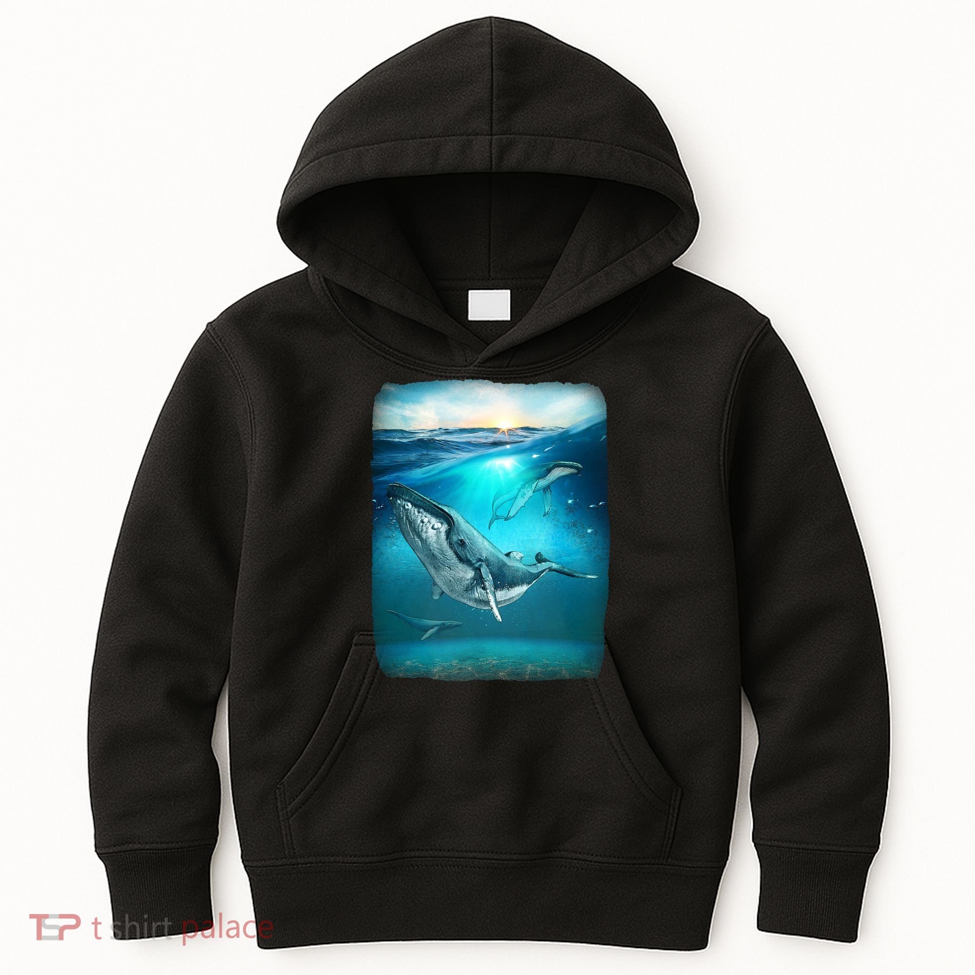 Humpback Whale Sea Ocean Kids Hoodie